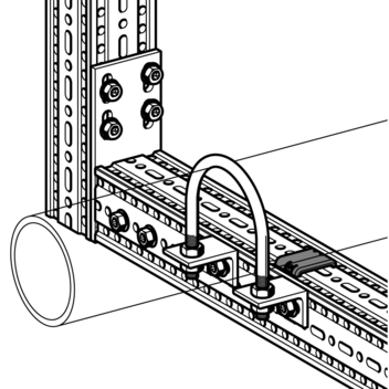 PIASTRA U-UB F 80 PER UBOLT