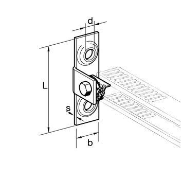 T BRACKET MOS 27