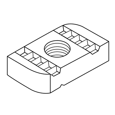 CHANNEL NUT HZ0 INOX