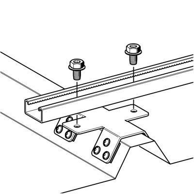 ALUMINIUM PROFILED SHEET EDGE CLAMP BFK